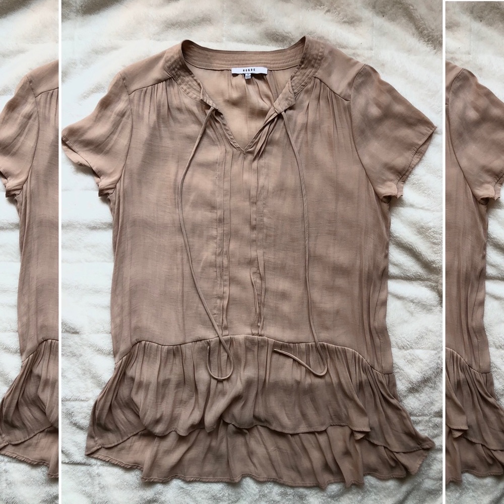 Long Flowy Tan Shirt